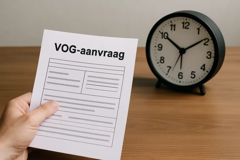 Hoe lang duurt de VOG aanvraag?